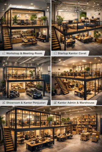 Mezzanine Ruang Kantor di Bogor Utara
